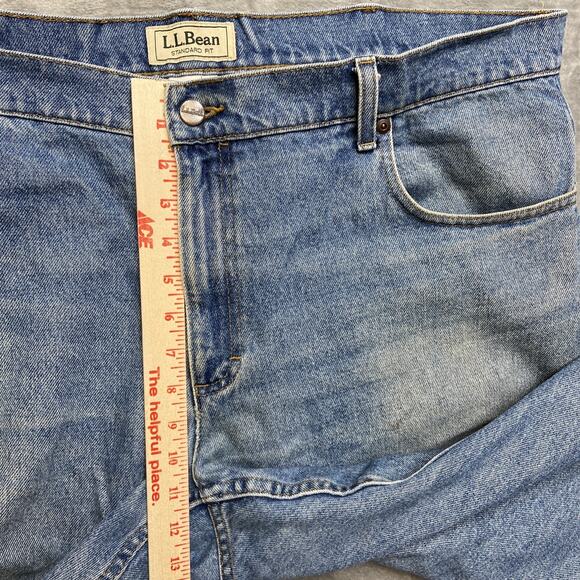 Vintage LL Bean Standard Fit Jeans Men’s Size 40x32 Blue Denim - Picture 4 of 11